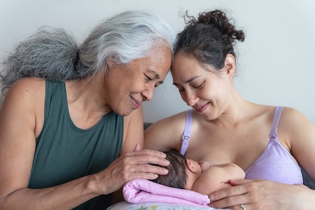 Two Women and a Baby